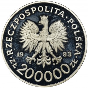 200.000 złotych 1993 750. rocznica nadania praw miejskich Szczecinowi