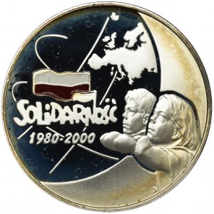 10 zlotých 2000 20. výročí NSZZ Solidarność