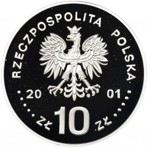 10 gold 2001 Jan III Sobieski - half figure