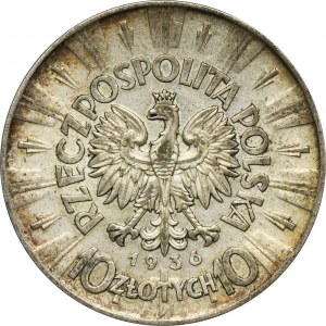 Piłsudski, 10 złotych 1936