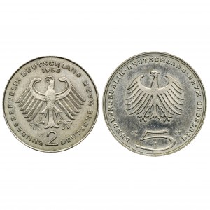 Sada, Německo, SRN, 2 a 5 marek (2 ks)