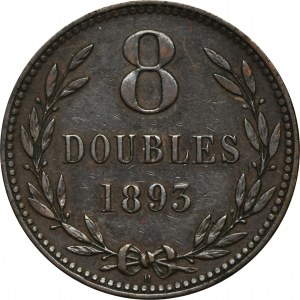 Wielka Brytania, Guernsey, Wiktoria, 8 Doubles Birmingham 1893 H