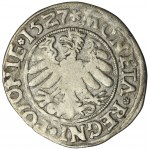 Sigismund I. der Alte, Grosz Kraków 1527 - breite Krone, Buchstabe A ohne Balken