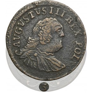 August III. Sachsen, Gubiner Pfennig 1754 - UNNOTED, Nummer 3