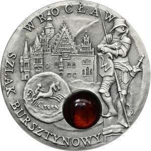 Ostrov Niue, 1 dolár 2009 Jantárová stopa - Wroclaw