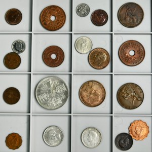 Súbor, britské mince, 19. - 20. storočie (20 kusov).