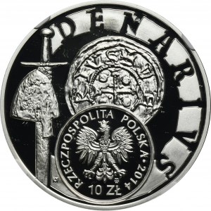 10 złotych 2014 Denar Bolesława III Krzywoustego - NGC PF69 ULTRA CAMEO