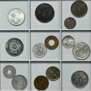Set, Asian and African coins (14 pcs.)