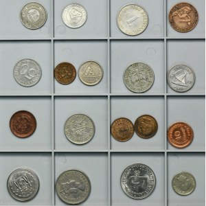 Set, South and Central American and Asian coins (18 pcs.)