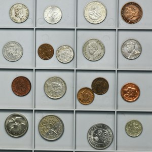 Set, South and Central American and Asian coins (18 pcs.)