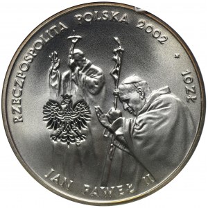 10 złotych 2002 Jan Paweł II - Pontifex Maximus - GCN PR70
