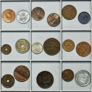 Súbor, Dánsko, Curaçao, Kanada a Newfoundland, Zmiešané mince (17 kusov).