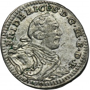 Německo, Brandenburg-Bayreuth, Frederick III, 1 Krajcar Bayreuth 1753 CLR
