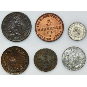 Zestaw, Niemcy, Hiszpania, Niderlandy, Austria, Mix monet (6 szt.)