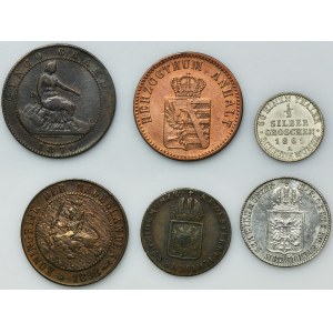 Sada, Nemecko, Španielsko, Holandsko, Rakúsko, Zmiešané mince (6 ks)