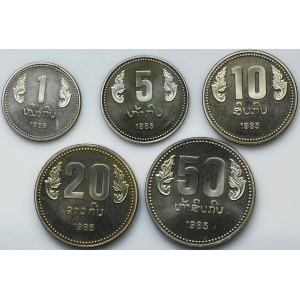 Zestaw, Laos, 1-50 Kip (5 szt.)