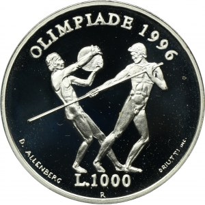 San Marino, 1000 Lira Rom 1996 - Olympische Spiele in Atlanta