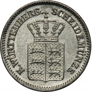 Germany, Kingdom of Württemberg, Karl I, 1 Kreuzer 1865