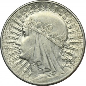 Głowa Kobiety, 10 złotych Warszawa 1933