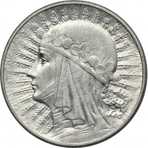 Głowa Kobiety, 5 złotych Warszawa 1933