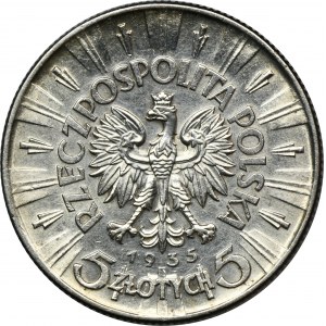 Pilsudski, 5 zlotých 1935