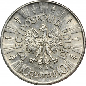 Piłsudski, 10 złotych 1939