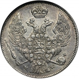 30 kopejok = 2 zloté Varšava 1836 MW - GCN XF40