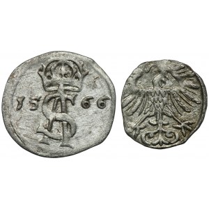 Set, Sigismund II August, Denarius and 2 Denarius Vilnius (2 pcs.)