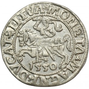 Sigismund II Augustus, halber Pfennig Vilnius 1550 - LI/LITVA