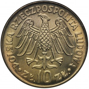 10 zlatých 1964 Kazimír Veliký - GCN MS66 - konkávní nápis na averzu