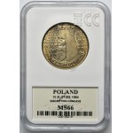10 zlatých 1964 Kazimír Veliký - GCN MS66 - konkávní nápis na averzu