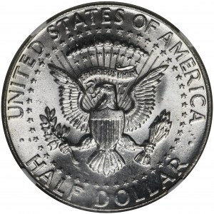 USA, 1/2 dolaru Philadelphia 1964 - Kennedy - NGC MS65