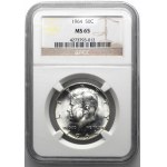 USA, 1/2 Dollar Philadelphia 1964 - Kennedy - NGC MS65