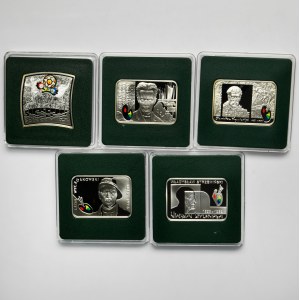 Set, 20 gold 2004-2012 (5 pieces).