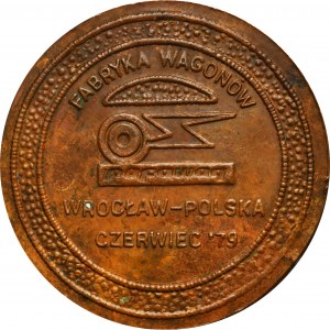 Medaille für 1000 elektrische Baugruppen PAFAWAG Wroclaw 1979