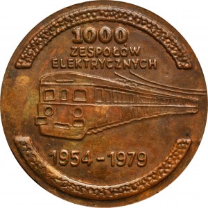 Medaile 1000 elektrických montáží PAFAWAG Wroclaw 1979