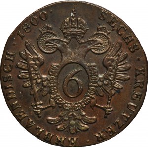Austria, Franz II, 6 Kreuzer Schmöllnitz 1800 S