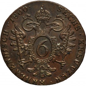 Austria, Franz II, 6 Kreuzer Schmöllnitz 1800 S