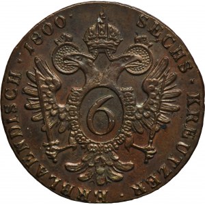 Österreich, Franz II, 6 Krajcars Smolnik 1800 S