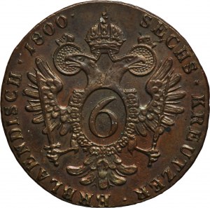 Austria, Franz II, 6 Kreuzer Schmöllnitz 1800 S
