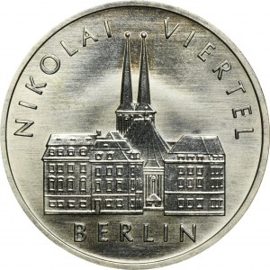Niemcy, NRD, 5 Marek Berlin 1987 - 750 lat Berlina, Kwartał św. Mikołaja