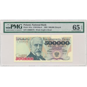 500,000 PLN 1993 - L - PMG 65 EPQ