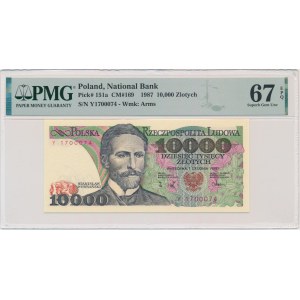 10,000 PLN 1988 - Y - PMG 67
