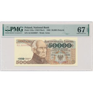 50.000 złotych 1989 - AC - PMG 67 EPQ