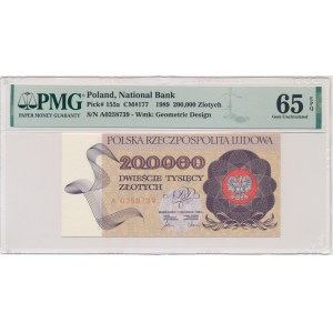 200.000 złotych 1989 - A - PMG 65 EPQ