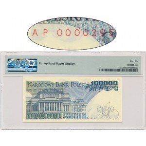 100 000 PLN 1990 - AP - PMG 66 EPQ - nízke číslo