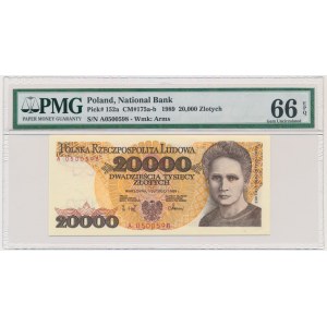 20.000 złotych 1989 - A - PMG 66 EPQ