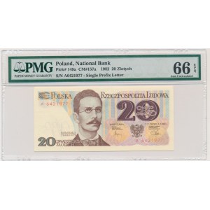 20 zlatých 1982 - A - PMG 66 EPQ