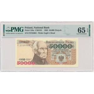 50 000 PLN 1993 - F - PMG 65 EPQ