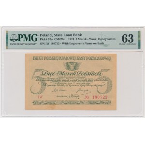 5 Mark 1919 - IW - PMG 63